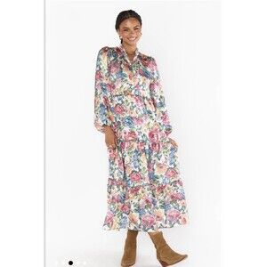 NWT Show Me Your Mumu Loretta Maxi Dress in Dusty Meadows Boho Floral Size Small